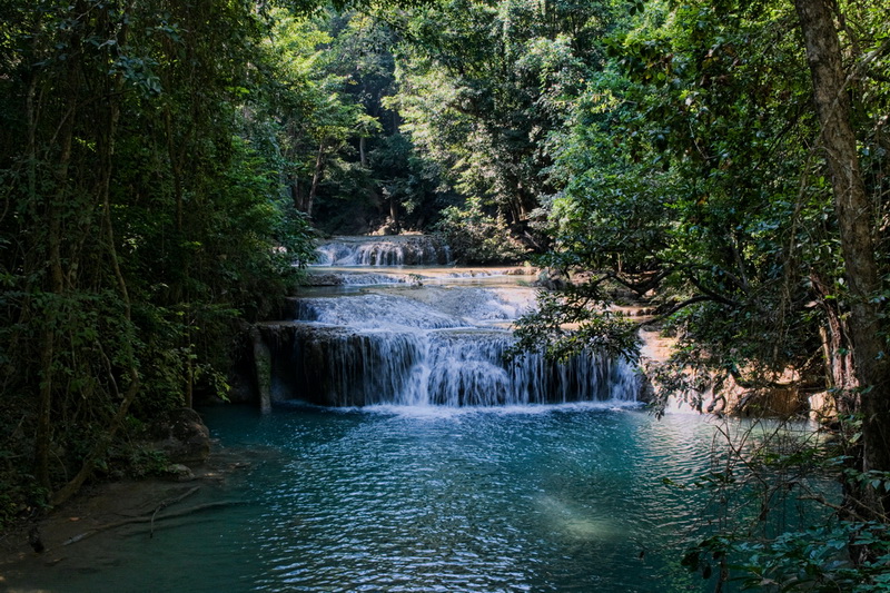 Thailand, Kanchanaburi, Erawan Waterfall